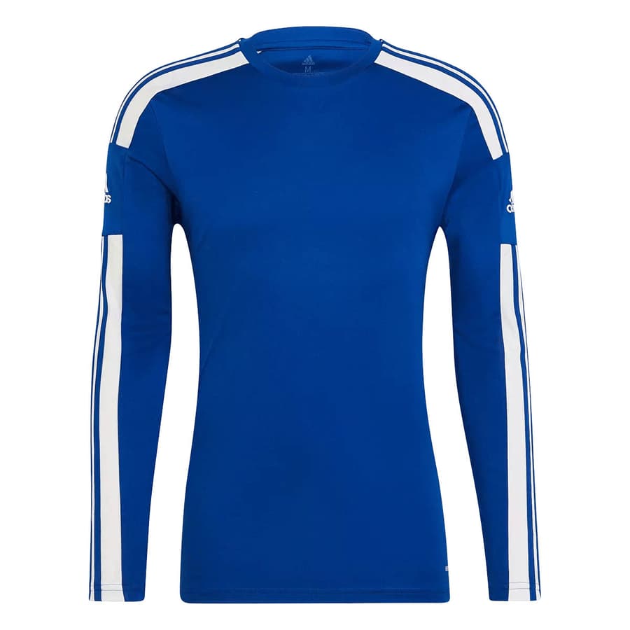 2 adidas Langarmtrikots Squadra 21 blau/weiß, Gr. S